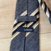 LARDINI Tie Navy Stripe Lardini Silk Cotton