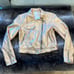 Rose gold cropped moto Jacket