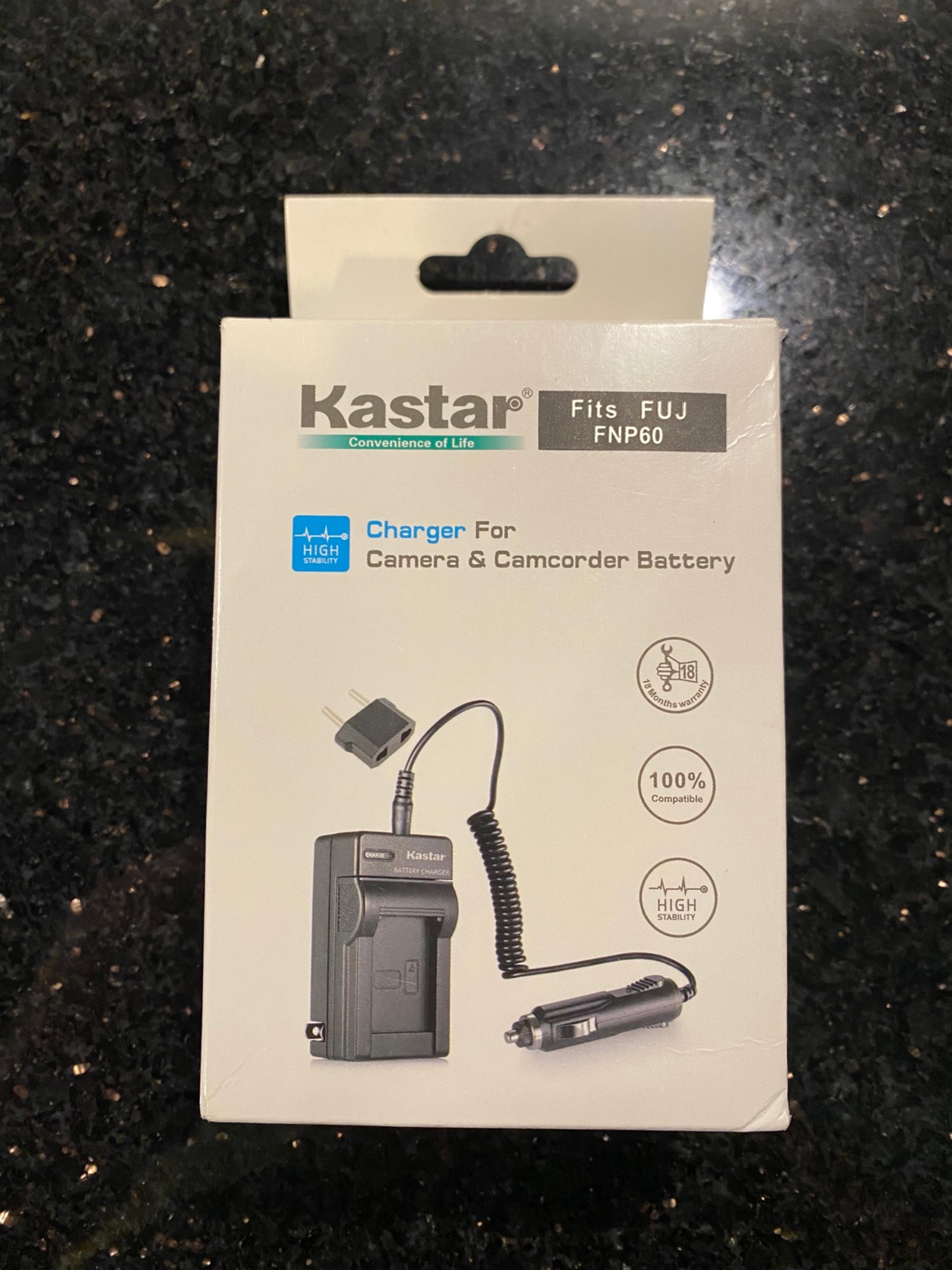 KASTAR Battery Charger and Camcorder Battery for FUJI Camera