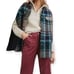 Anthropologie Andersen & Lauth Davis Plaid Capelet Cape Ble Green