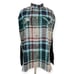 Anthropologie Andersen & Lauth Davis Plaid Capelet Cape Ble Green