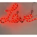 LOVE Red Wall Sign Valentine Small Lights in Tube Electric Cord 18 w, 8 h