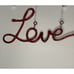 LOVE Red Wall Sign Valentine Small Lights in Tube Electric Cord 18 w, 8 h
