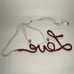 LOVE Red Wall Sign Valentine Small Lights in Tube Electric Cord 18 w, 8 h