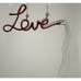 LOVE Red Wall Sign Valentine Small Lights in Tube Electric Cord 18 w, 8 h