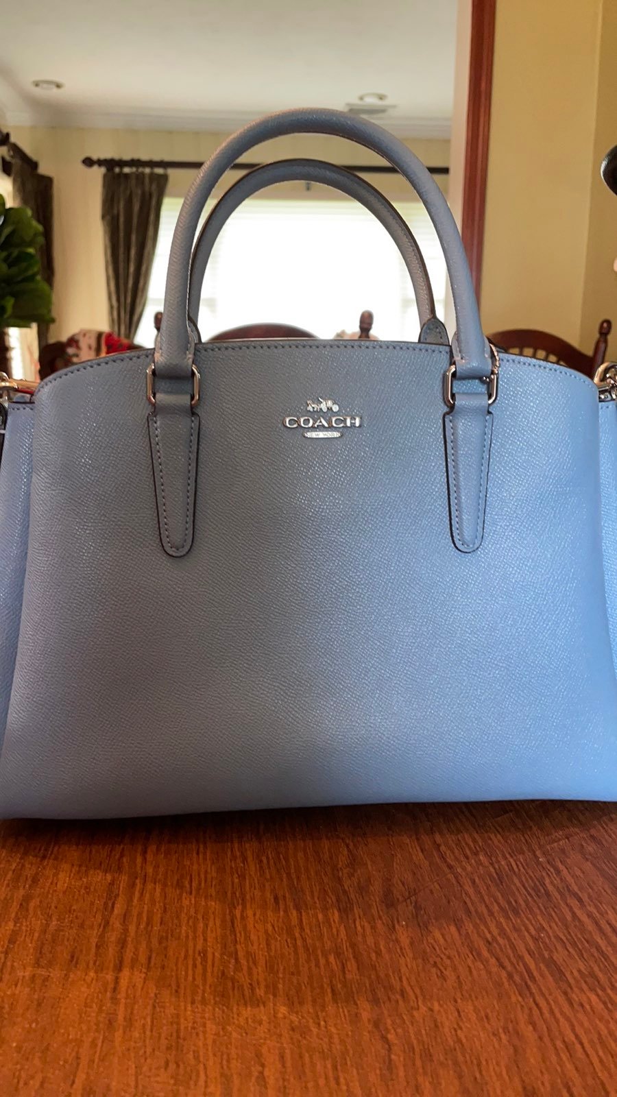blue Coach purse