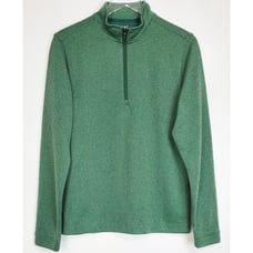 NWT Rhone commuter 1/4 zip long sleeve knit pullover sweater trekking green