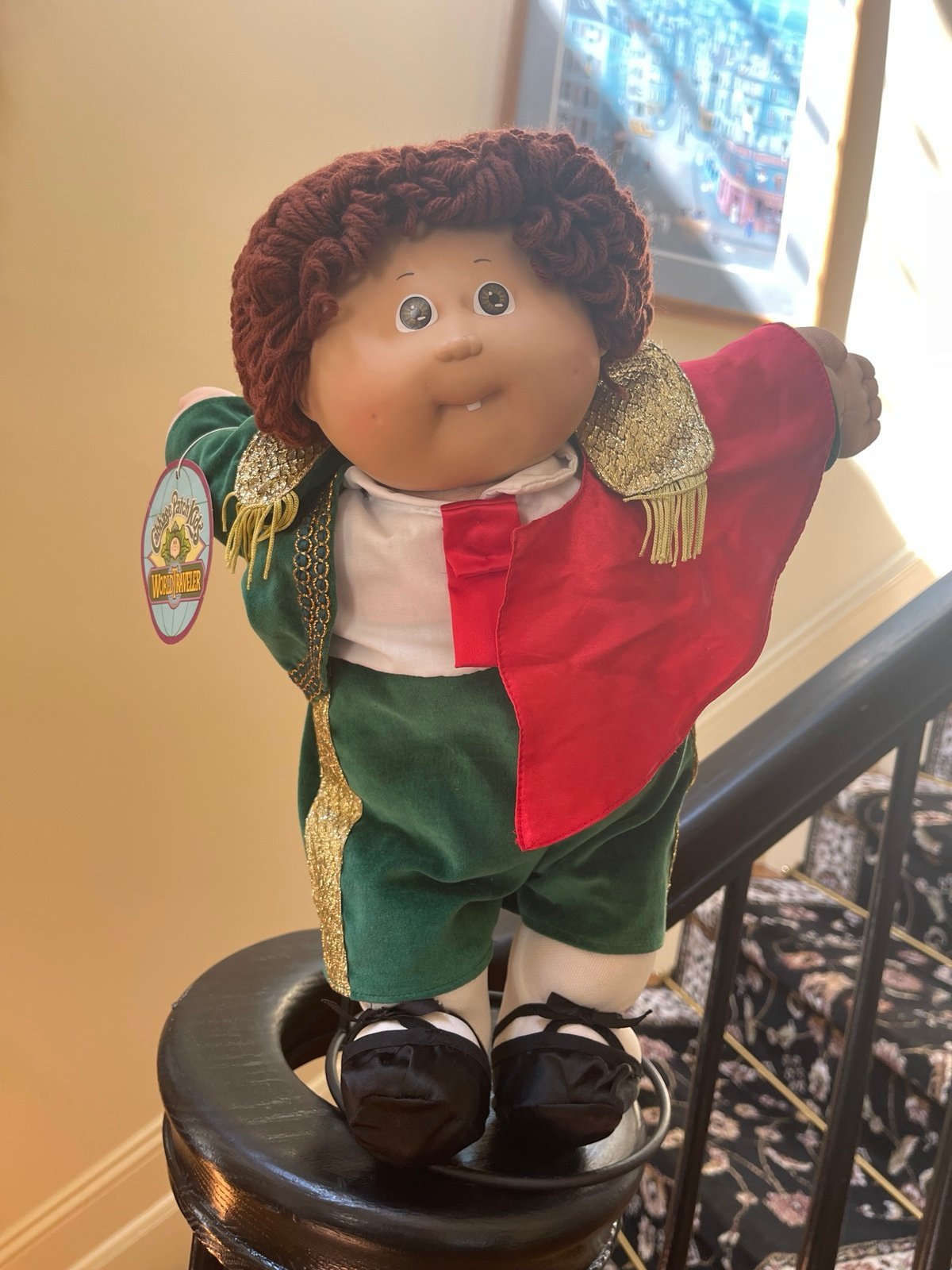 RARE 1985 Boy Cabbage Patch Red Hair Hazel Eyes Original Bull Fight Doll Vntg