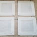 RARE 4 RALPH LAUREN PALMER WHITE CREAM LINEN COCKTAIL BAR DRINK APPETIZER NAPKIN