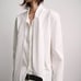 NWT ZARA Blouse | Zara ZW COLLECTION WHITE BOW BLOUSE (Size: S) RRP 70