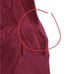 Victoria Beckham Burgundy Wool Ruffle Mock Neck Sweater S