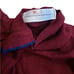 Victoria Beckham Burgundy Wool Ruffle Mock Neck Sweater S