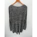 TORRID NWT Marled V Neck Slouchy Tunic in Black White // 1X