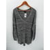 TORRID NWT Marled V Neck Slouchy Tunic in Black White // 1X