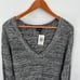 TORRID NWT Marled V Neck Slouchy Tunic in Black White // 1X