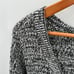 TORRID NWT Marled V Neck Slouchy Tunic in Black White // 1X
