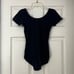 Navy Balera Short Sleeve Round Neck Leotard SA