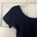Navy Balera Short Sleeve Round Neck Leotard SA