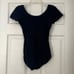 Navy Balera Short Sleeve Round Neck Leotard SA