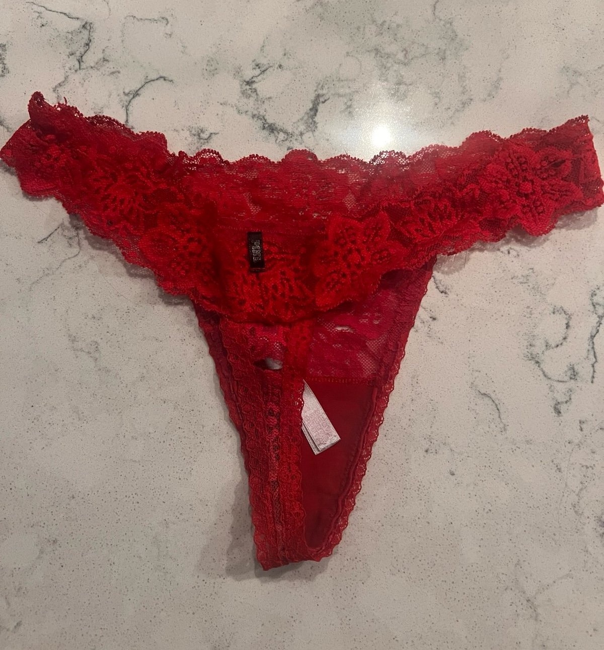 Victoria’s Secret Vintage Red Lace Panty