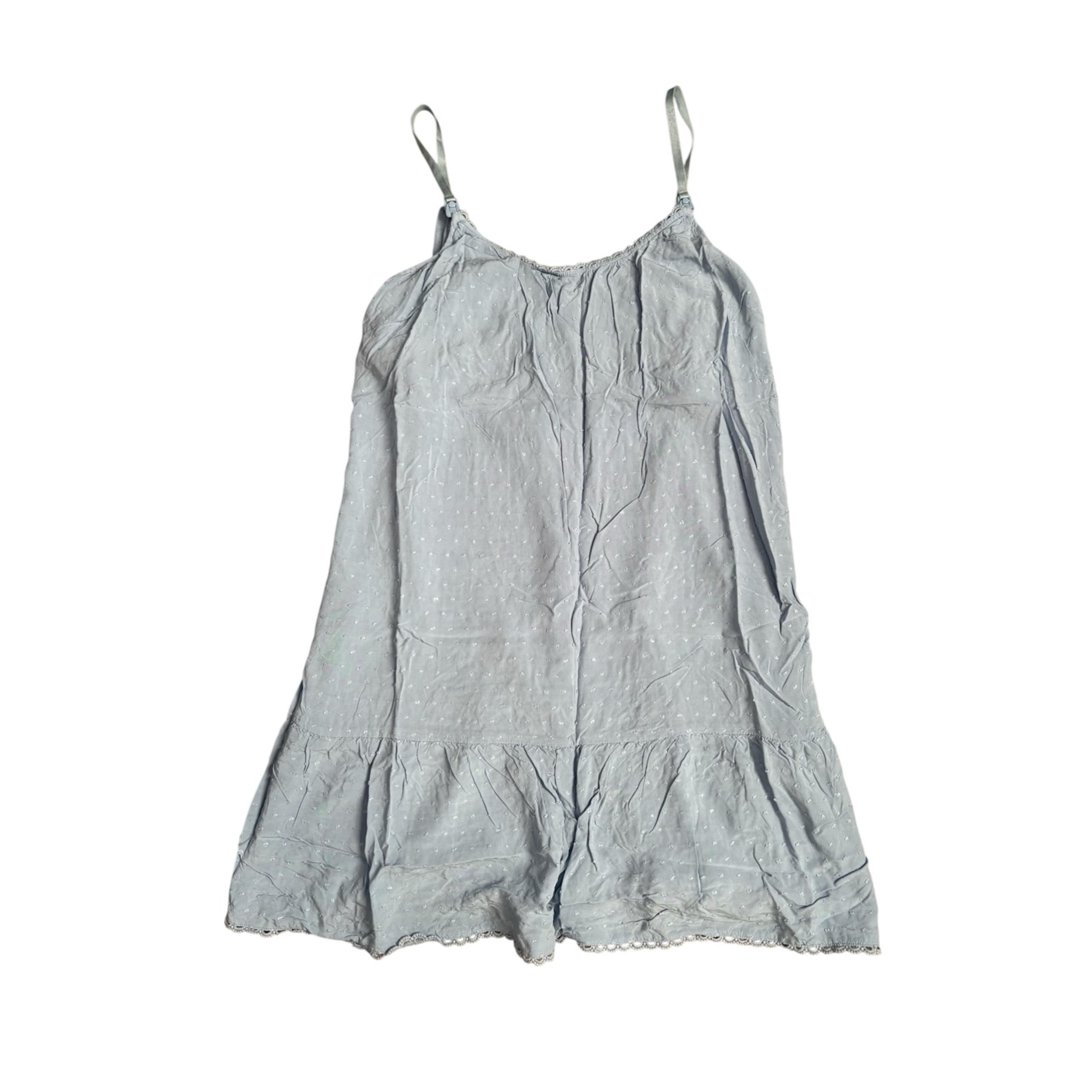 Motherhood maternity blue nursing night gown