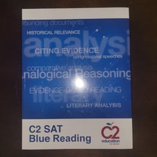 C2 Education SAT Blue Reading Book