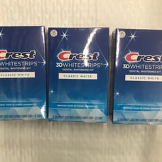 (3) Crest 3D Whitestrips Classic White Teeth Whitening
