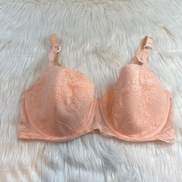Adore me peach lace bralette 38G