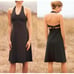 PATAGONIA Morning Glory Halter Dress Tie Back XS Black