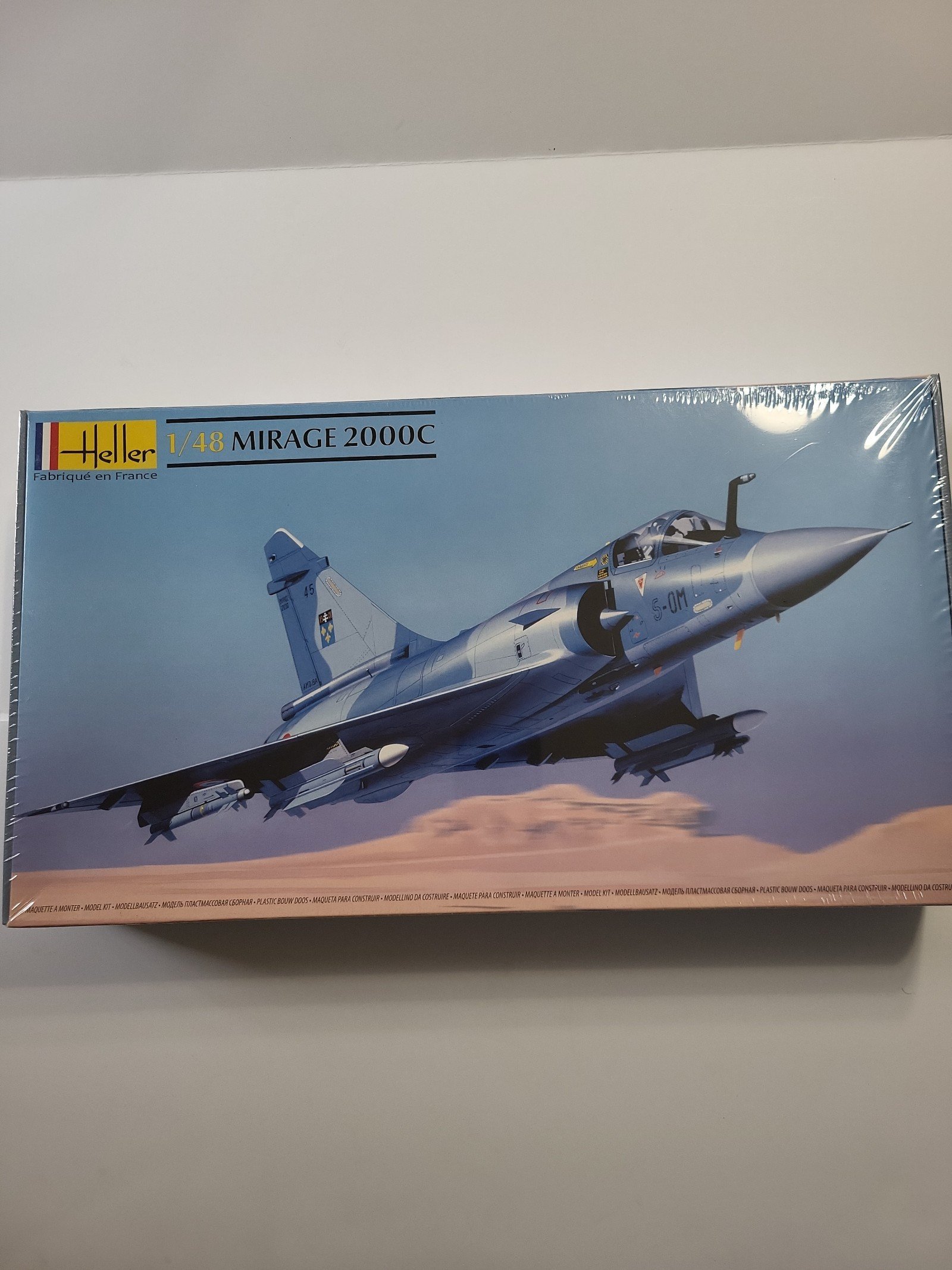 1/48 scale Mirage 2000C plastic model kit by Heller.