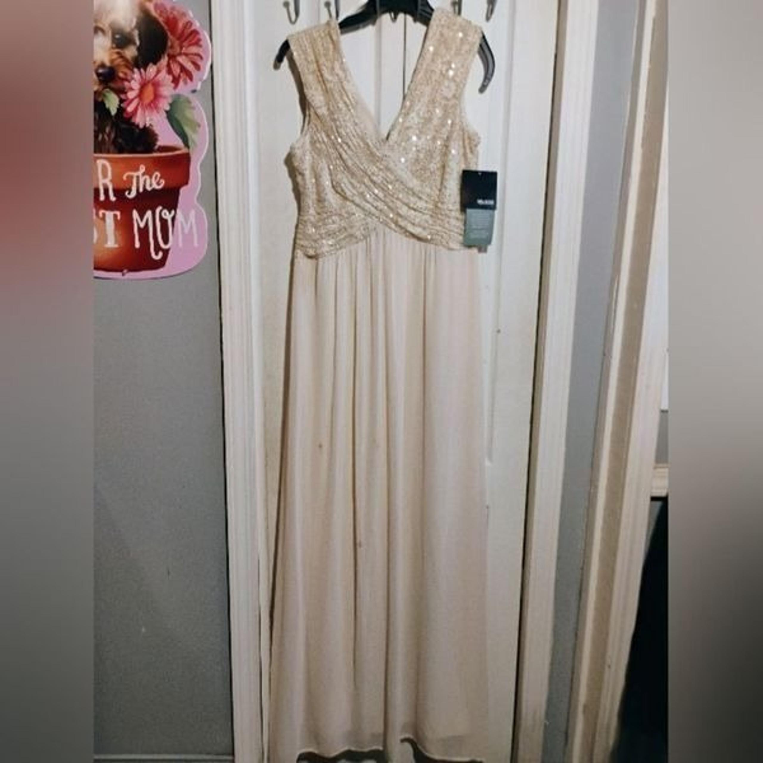 Elegant Gold Ruched Maxi Dress with Plunge Neckline