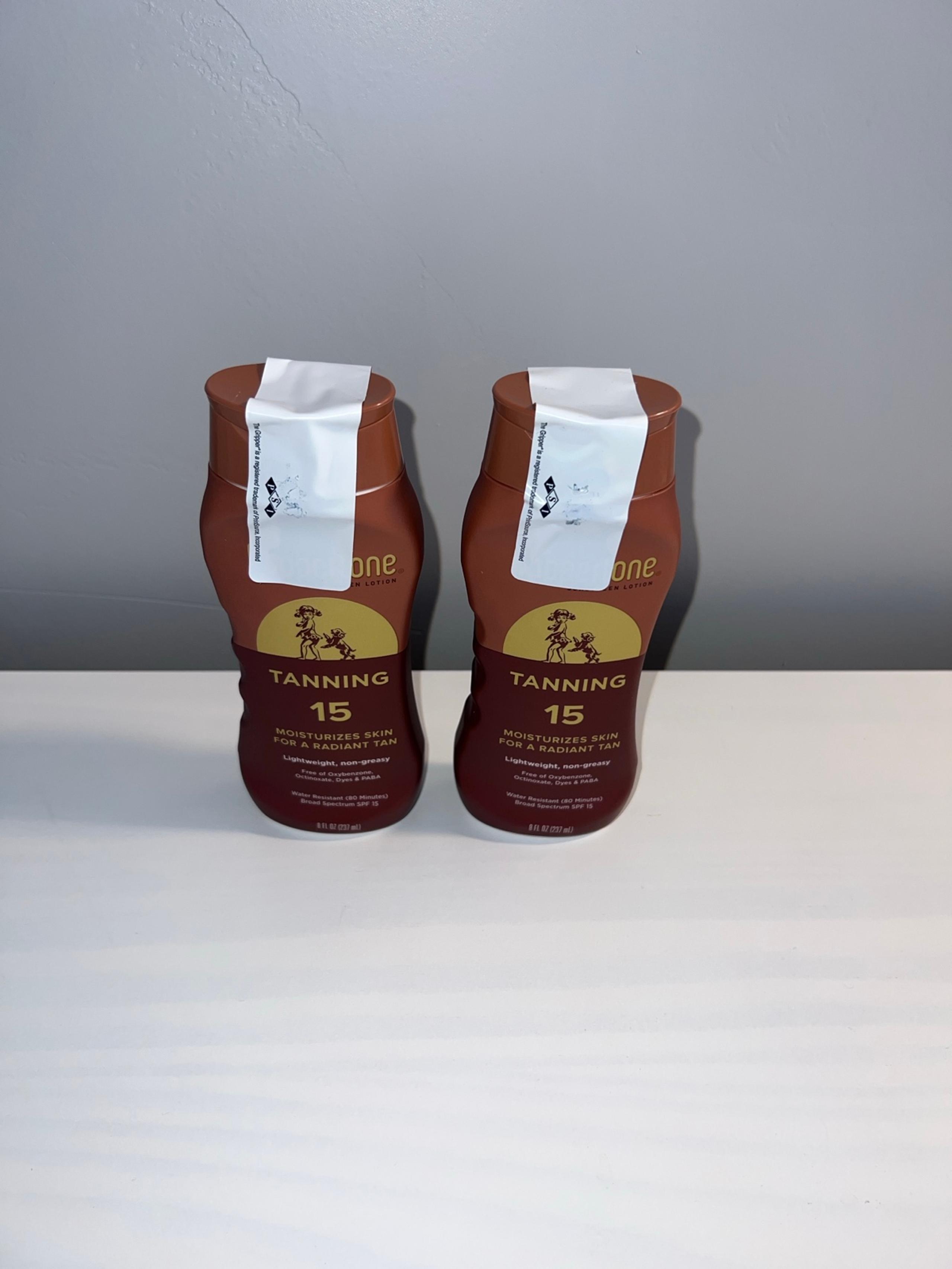 2 Coppertone SPF 15 tanning lotion