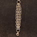 Sterling Silver 7 1/2 Charm Bracelet Triple Strand Round Link with Lobster Claw