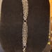Sterling Silver 7 1/2 Charm Bracelet Triple Strand Round Link with Lobster Claw