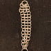 Sterling Silver 7 1/2 Charm Bracelet Triple Strand Round Link with Lobster Claw