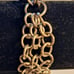Sterling Silver 7 1/2 Charm Bracelet Triple Strand Round Link with Lobster Claw