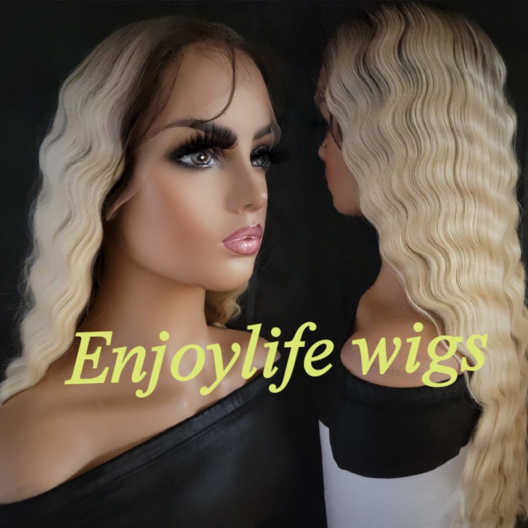 Sexy human hair deepwave HD lace front wig