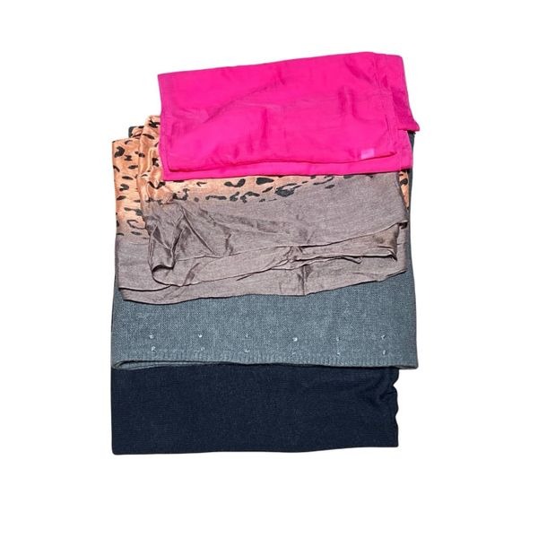 Infinity Scarves Lot of 4 Animal Print Rhinestone Barbie Pink and Black