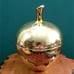 Vintage 1970's Avon Golden Apple Glass Candle Holder 5 x4 Diameter
