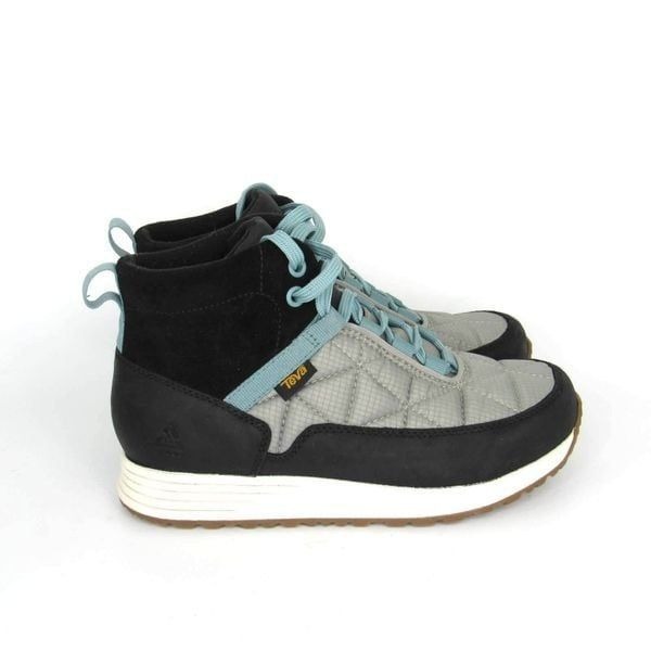 TEVA WOMEN'S ReEMBER COMMUTE WP ANKLE BOOTS IN BLACK GRAY SZ 5.5