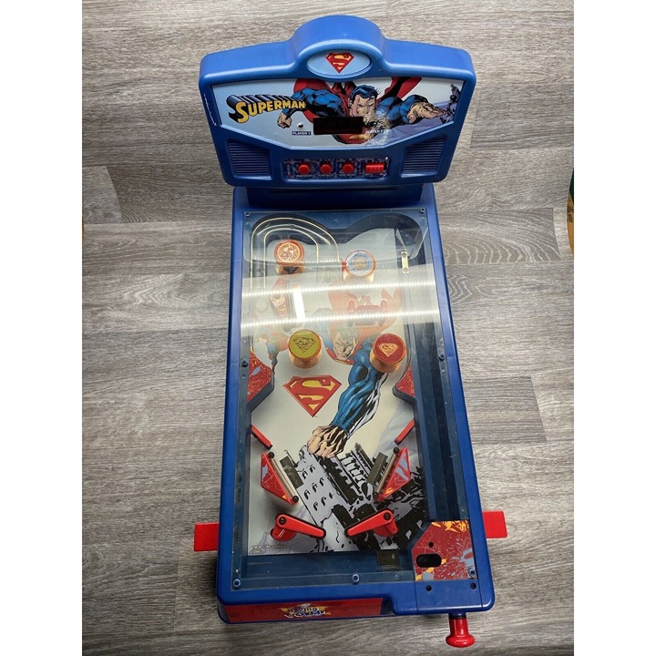 Superman Saving The World Pinball Machine Table Top Pinball 1991 - 100% WORKING