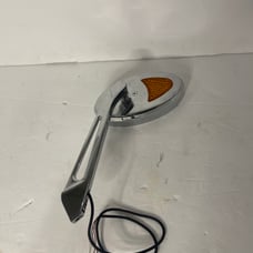Kuryakyn 1431 Chrome Turn Signal Handlebar Mirrors Flat Glass Harley Left only