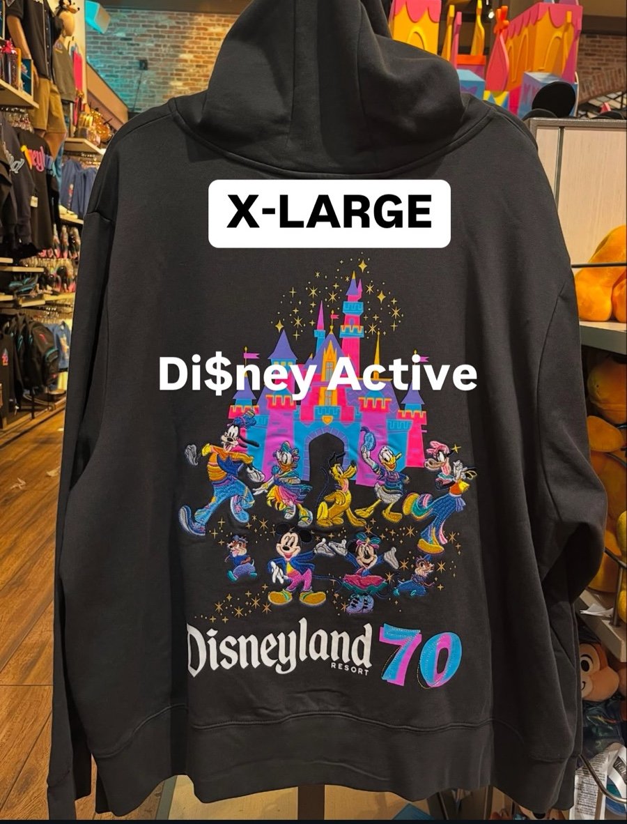 Disney Parks Disneyland 70th Anniversary Celebration Zip Up Hoodie
