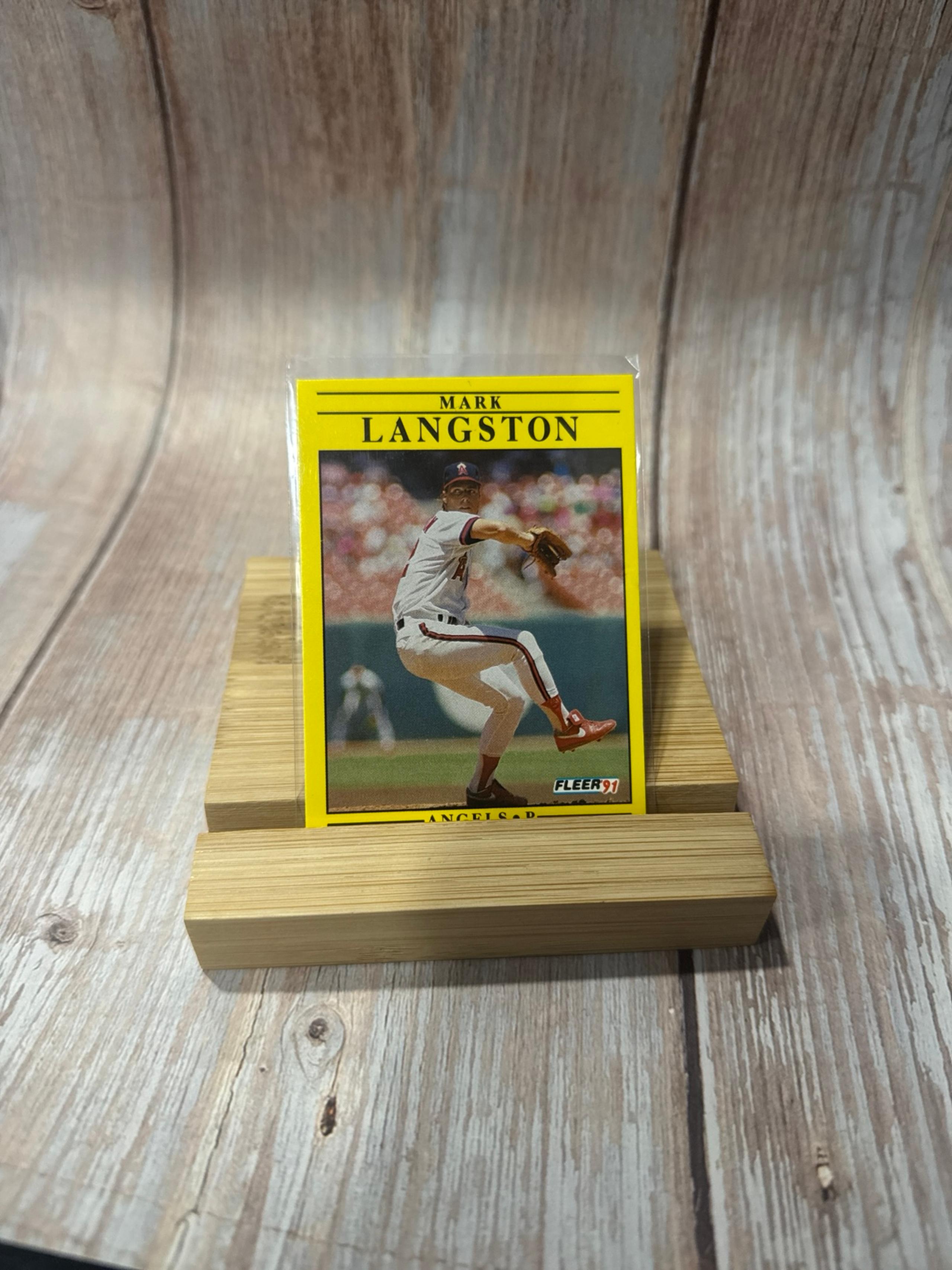 Vintage Fleer ‘91 Mark Langston #318 Baseball Trading Card Item #ME1424