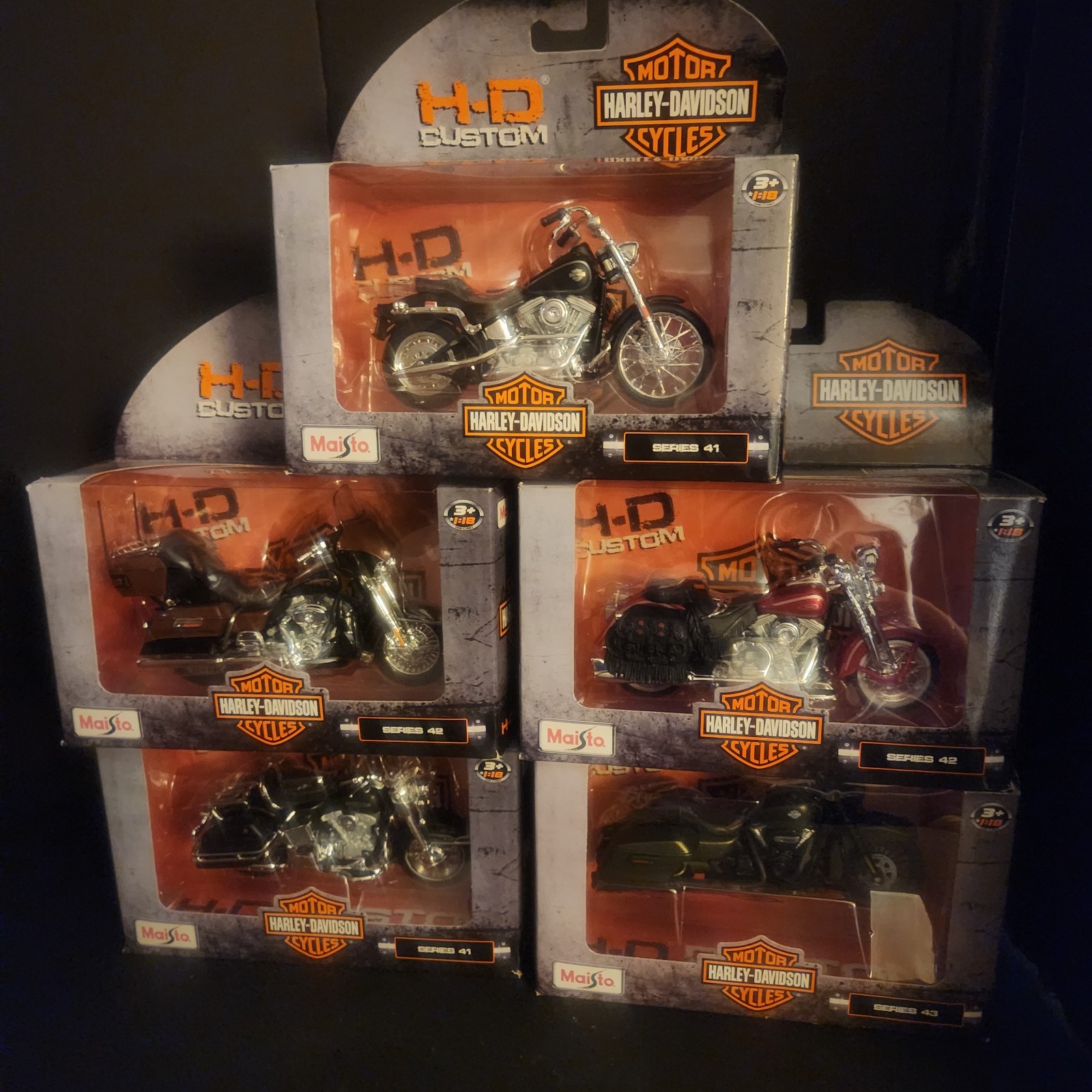 Maisto Harley-Davidson H-D Custon lot