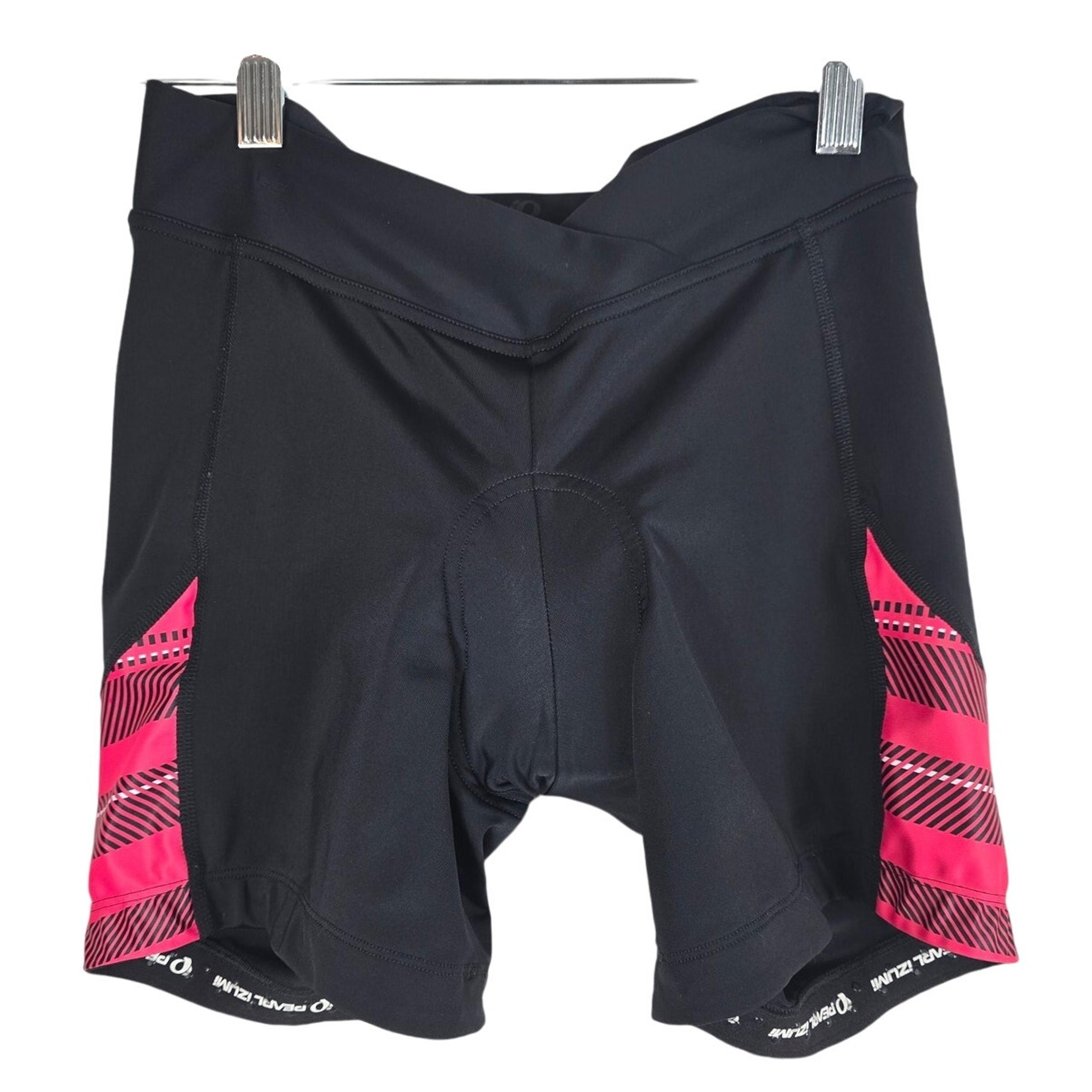 Pearl Izumi Select Black Pink Padded Athletic Cycling Shorts Women's L