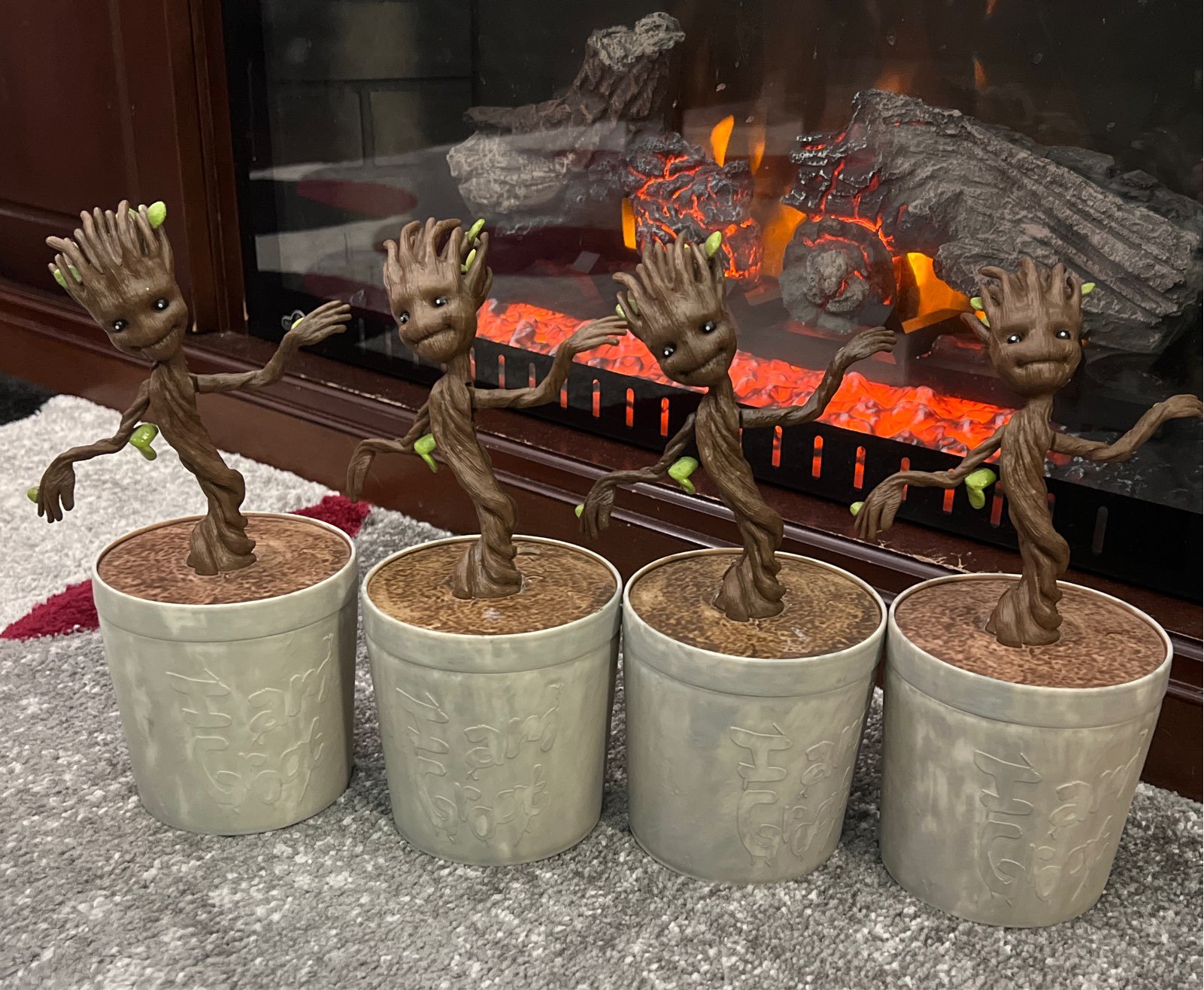 Disneyland Baby Groot Sipper 4 Mug Cups w Straw Guardians of the Galaxy NEW