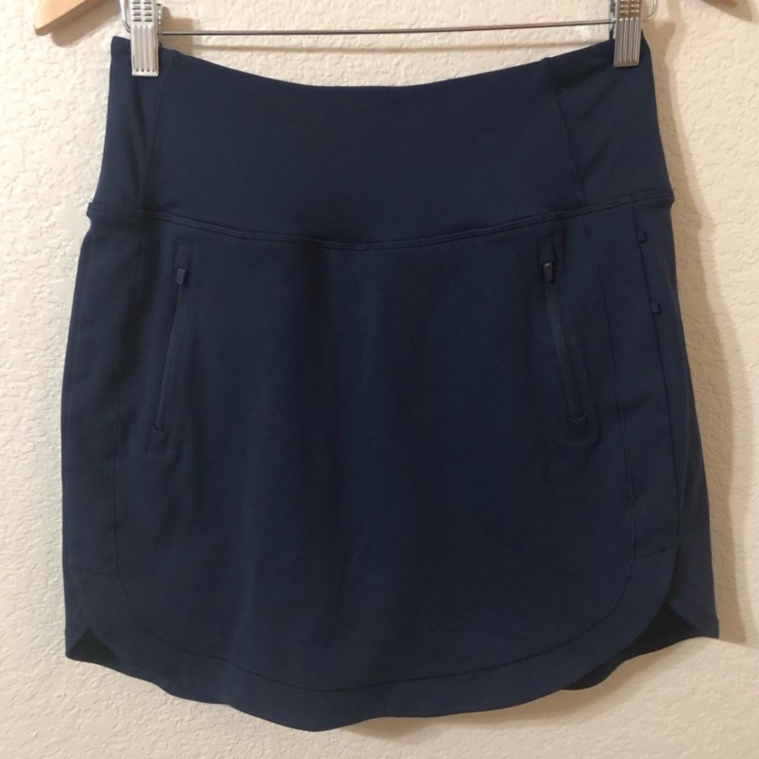 Athleta Fairway Golf Skort 18 Inch in Navy Blue - Size SP