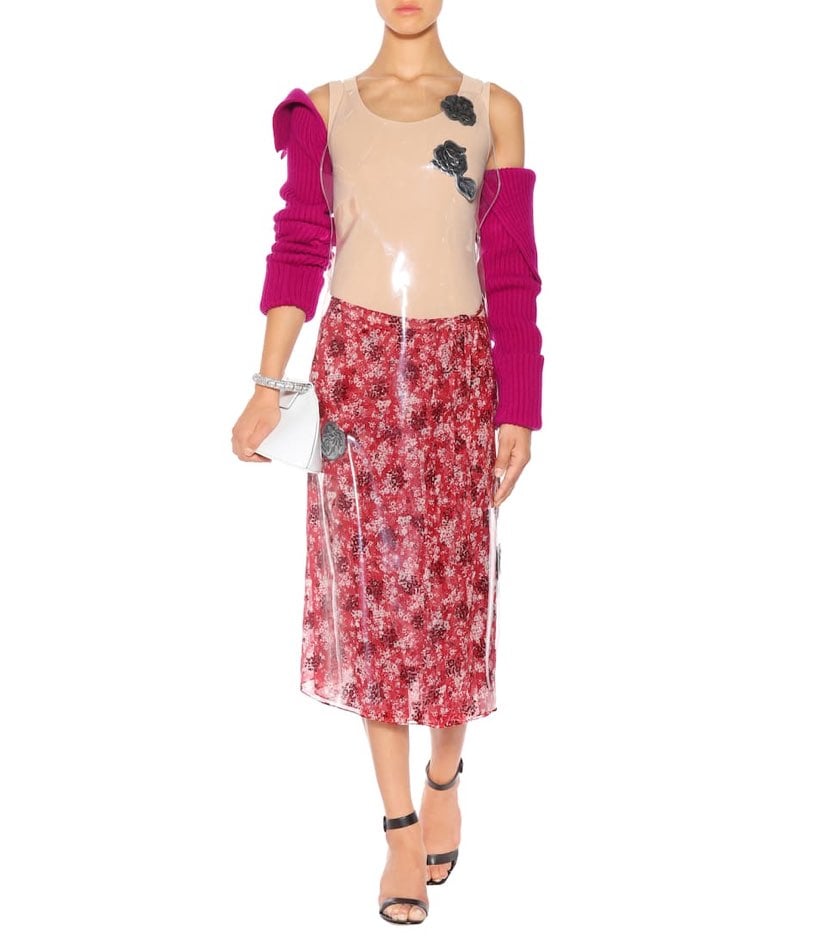 Calvin Klein 205W39NYC Floral Wrap Skirt