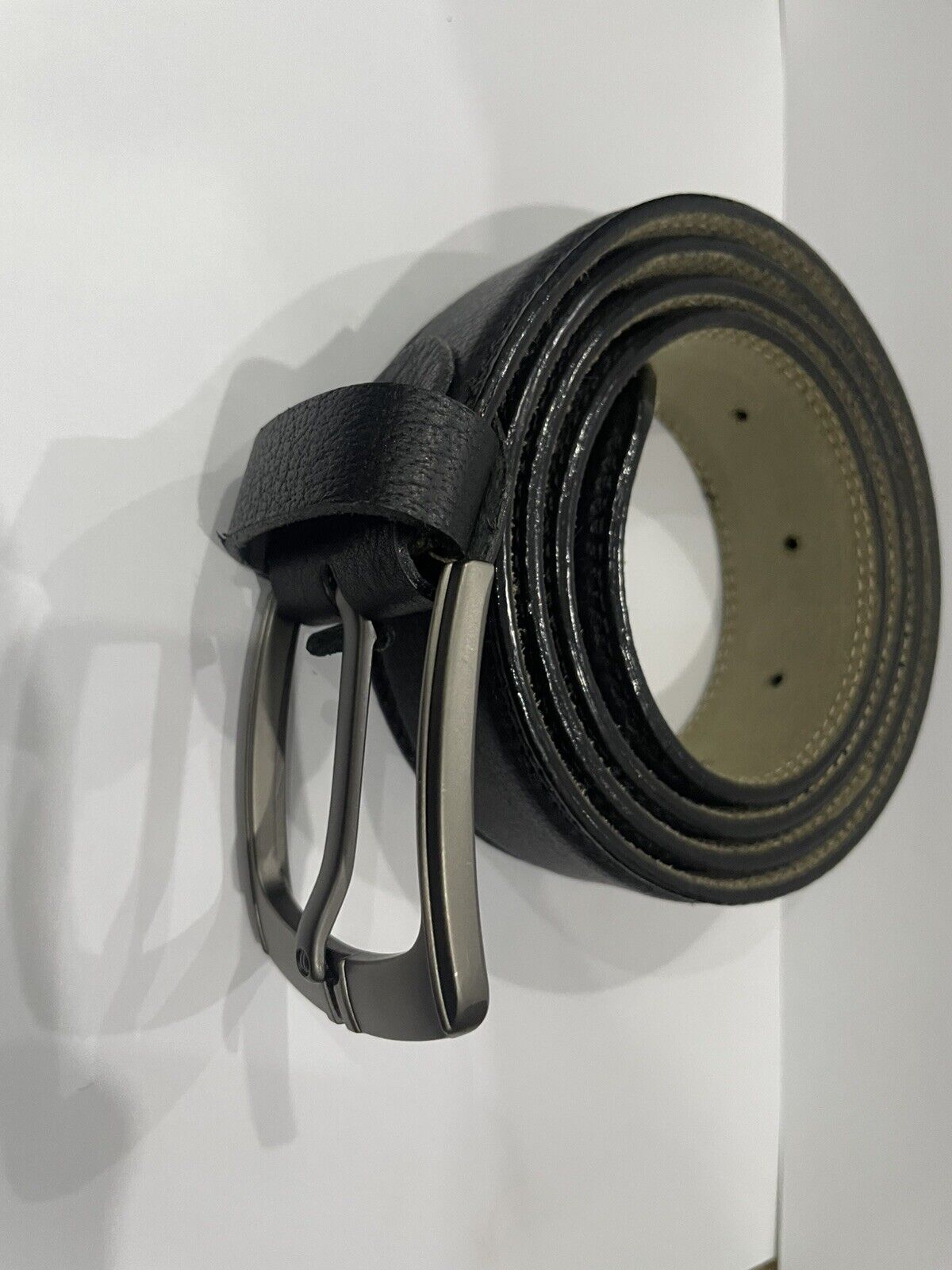 Cow Leather Belts For Men Made In Pakistan Black Colour Pure Leather 48 Inch